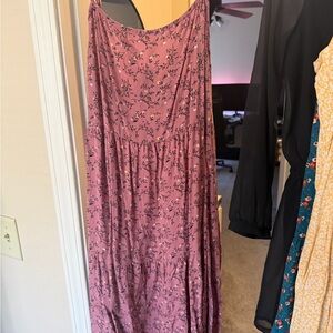 Floral Pink Maxi Dress